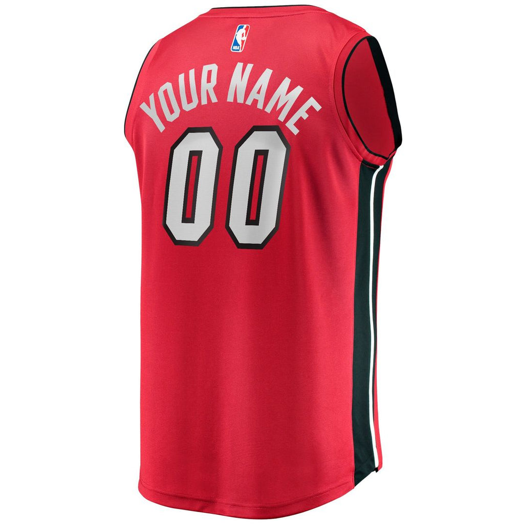 Miami Heat Fanatics Fast Break Custom Jersey - Red product image 3