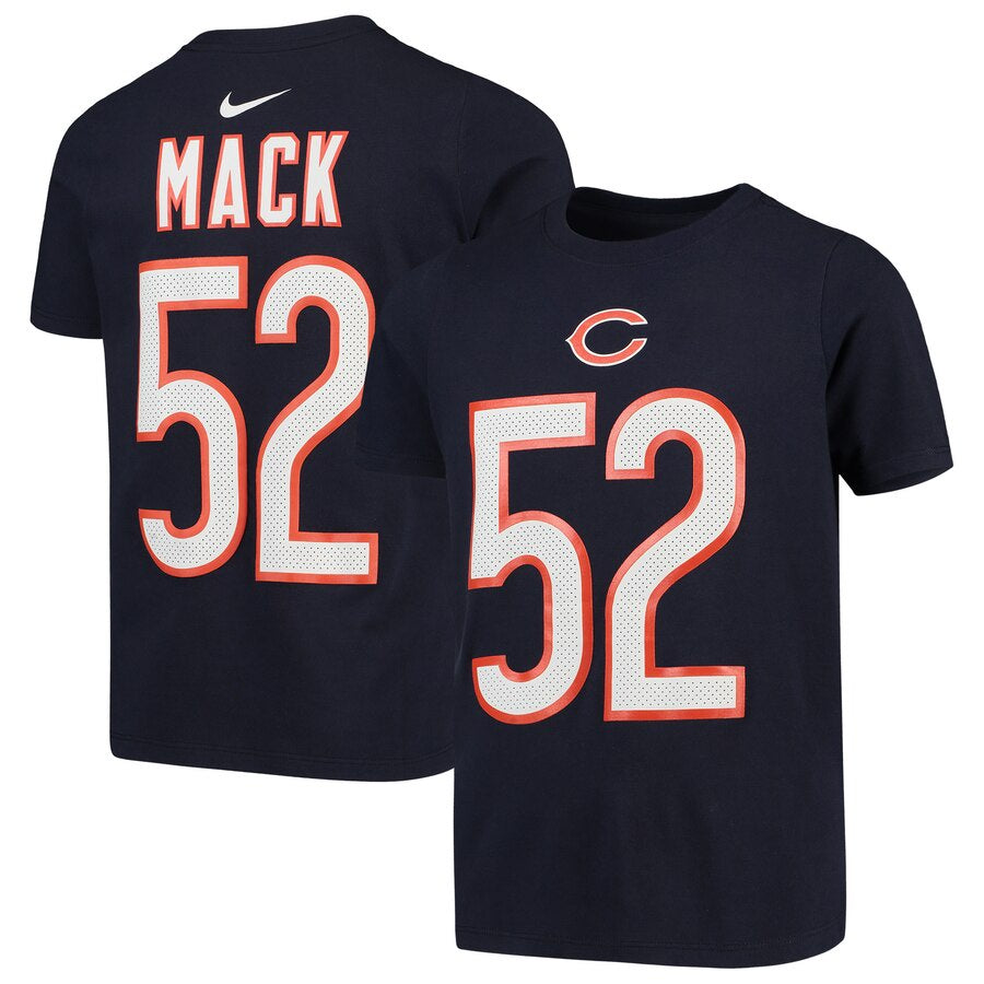 Youth Chicago Bears Khalil Mack Nike Navy Player Pride Name & Number Performance T-Shirt product image 1, provided for