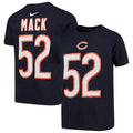 Youth Chicago Bears Khalil Mack Nike Navy Player Pride Name & Number Performance T-Shirt product image 1, provided for