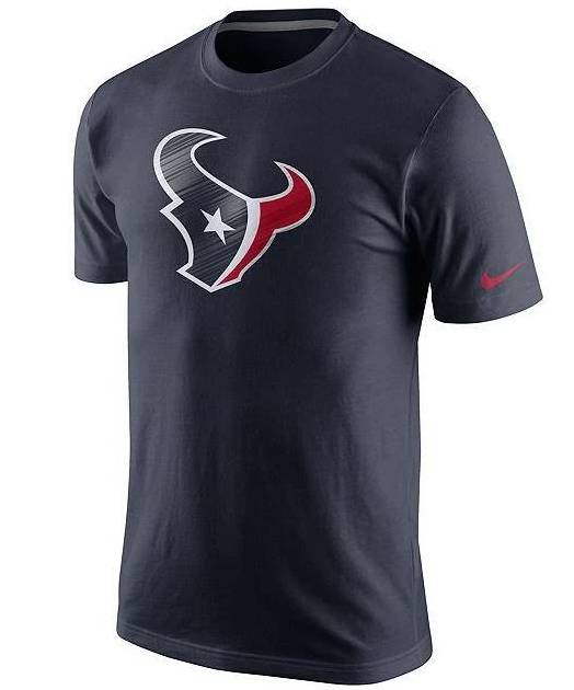 NFL Nike Houston Texans Fast Logo T-Shirt for Men product image 1, provided for visual reference and product detail review