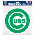 Chicago Cubs 8X8 Green Perfect Cut Decal product image 1, provided for visual reference and product detail review