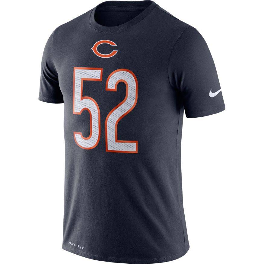 Chicago Bears Khalil Mack Nike Navy Player Pride Name & Number Performance T-Shirt for Men product image 1, provided for