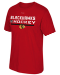 Child Chicago Blackhawks Center Ice Authentic Freeze T-Shirt product image 1, provided for visual reference and product