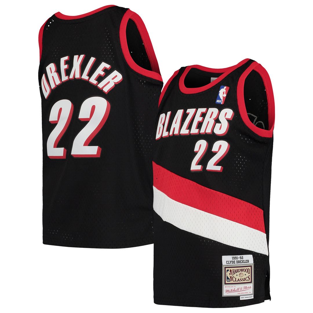 Portland Trail Blazers Clyde Drexler Mitchell & Ness Youth product image 1