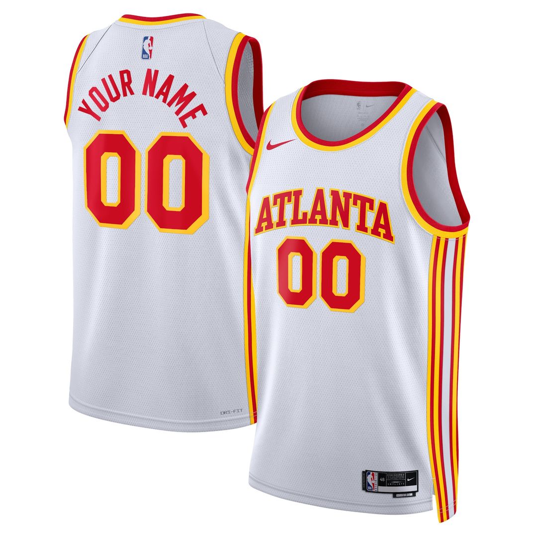 Atlanta Hawks Nike Unisex Swingman Custom Jersey White product image 4