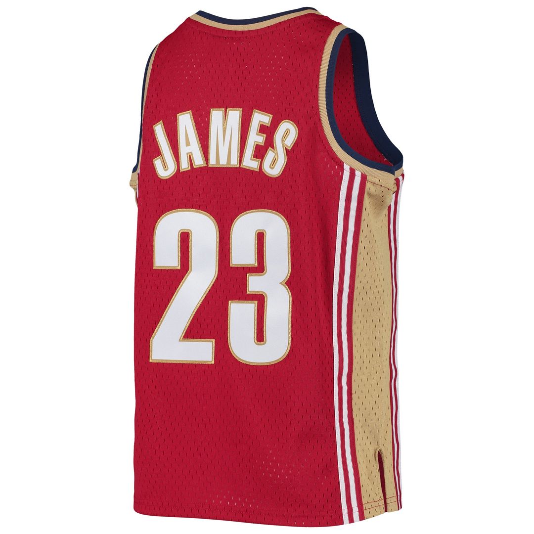 Cleveland Cavaliers LeBron James Mitchell & Ness Youth 2008 product image 9