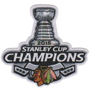 Chicago Blackhawks 2015 Stanley Cup Champions Patch product image 1, provided for visual reference and product detail review