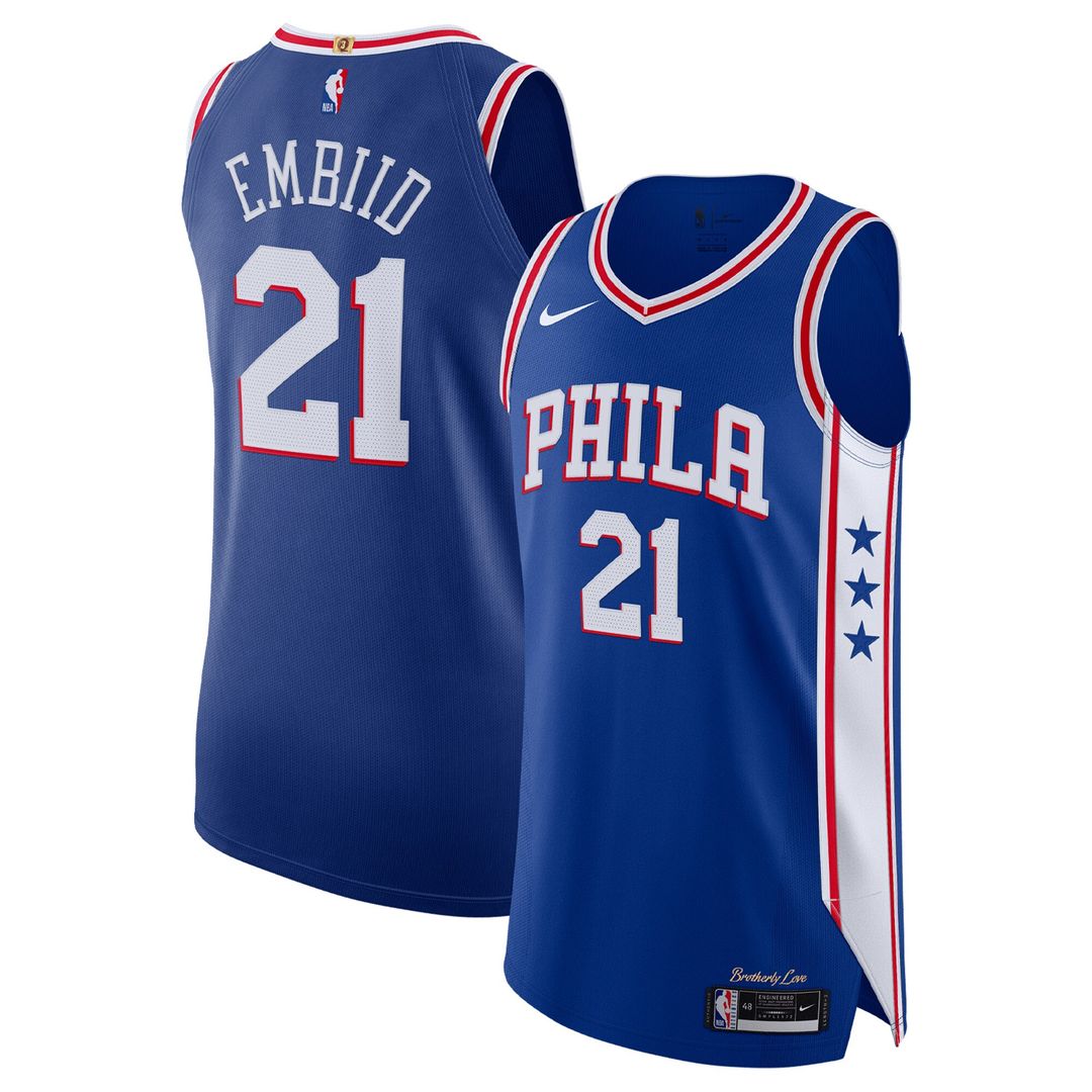 Philadelphia 76ers Joel Embiid Nike Authentic Jersey - Icon product image 1