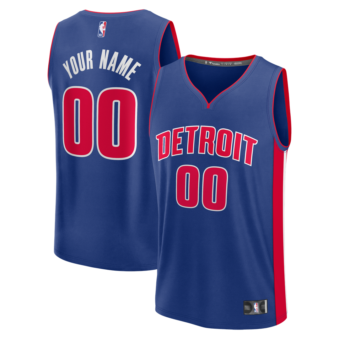 Detroit Pistons Fanatics Fast Break Custom Jersey - Icon product image 1