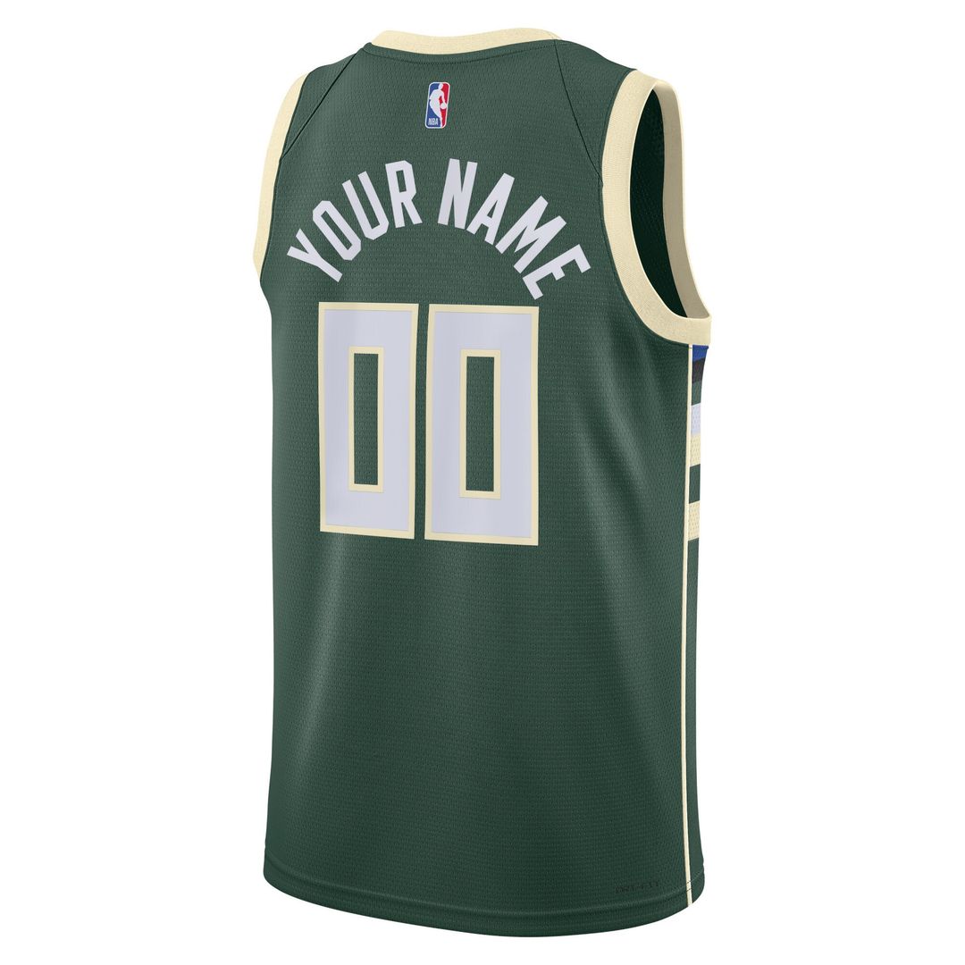 Milwaukee Bucks Nike Unisex Swingman Custom Jersey White product image 9