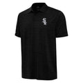 Chicago White Sox Antigua Black Layout Polo for Men product image 1, provided for visual reference and product detail review