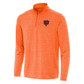 Chicago Bears Antigua Orange Primary Logo Bright QZ 1/4 Zip Lightweight Pullover Top for Men product image 1, provided for