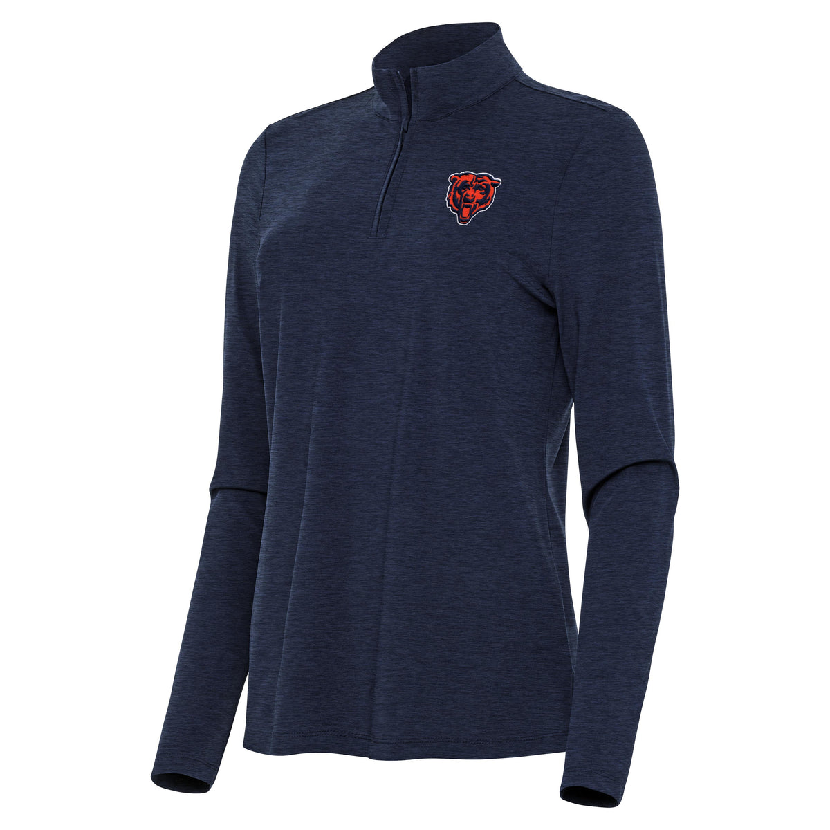 Chicago Bears Antigua Navy Primary Logo Bright QZ 1/4 Zip Lightweight Pullover Top for Women product image 1, provided for