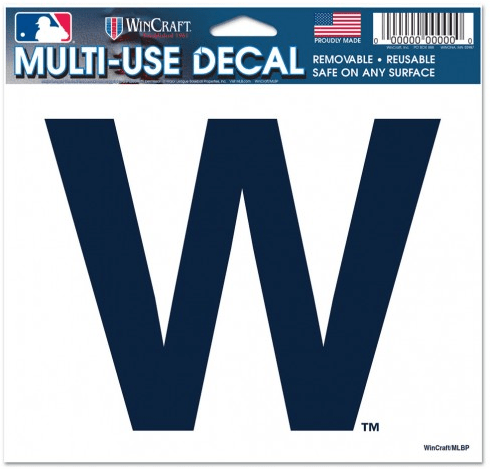 Chicago Cubs “W” Multi Use Decal By Wincraft product image 1, provided for visual reference and product detail review
