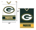 NFL Green Bay Packers 29" x 43" Double‑Sided Jersey Foil House Flag product image 1, provided for visual reference and