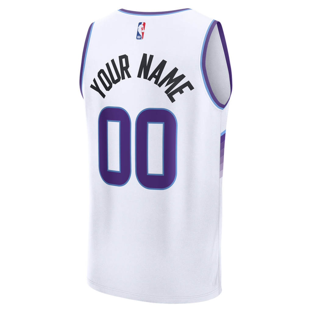 Utah Jazz Fanatics Fast Break Replica Custom Jersey - White product image 3