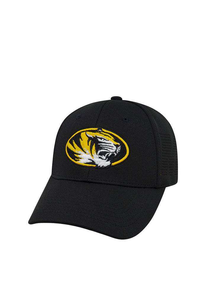 Missouri Tigers NCAA TOW "Rails" Black Stretch Fit Performance One Fit Hat product image 2, provided for visual reference