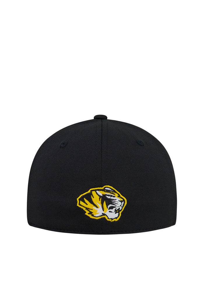 Missouri Tigers NCAA TOW "Rails" Black Stretch Fit Performance One Fit Hat product image 5, provided for visual reference