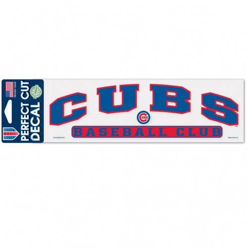 Chicago Cubs Baseball Club 3X10 Perfect Cut Decal product image 1, provided for visual reference and product detail review
