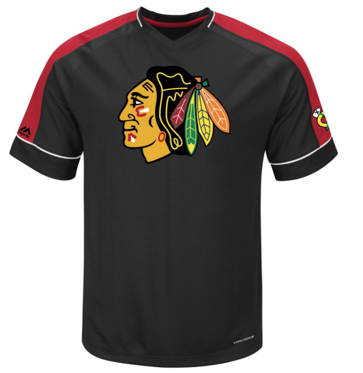 Men' Chicago Blackhawks Expansion Draft Synthetic V Neck Jersey product image 1, provided for visual reference and product