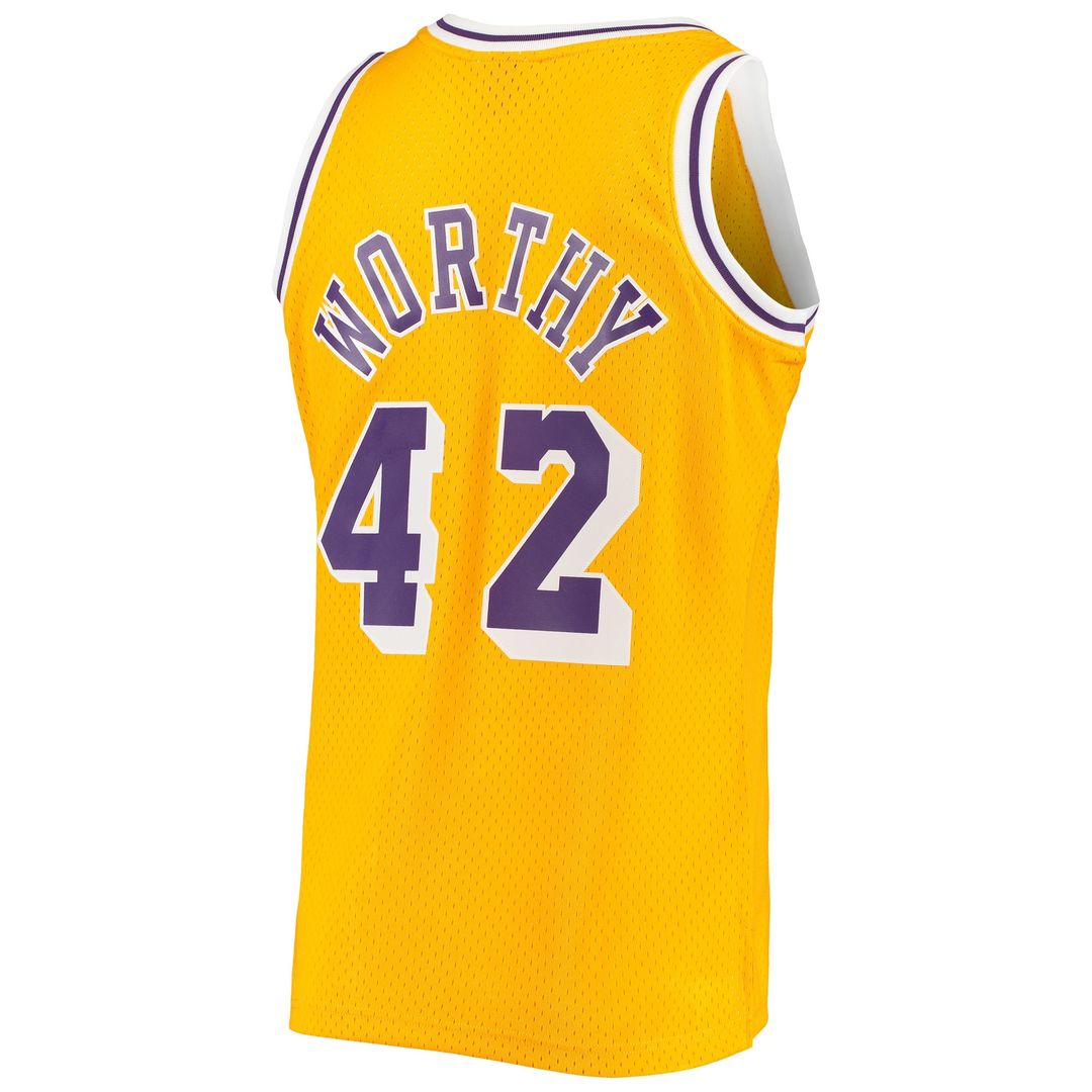 Los Angeles Lakers James Worthy Mitchell & Ness 1984/85 product image 3