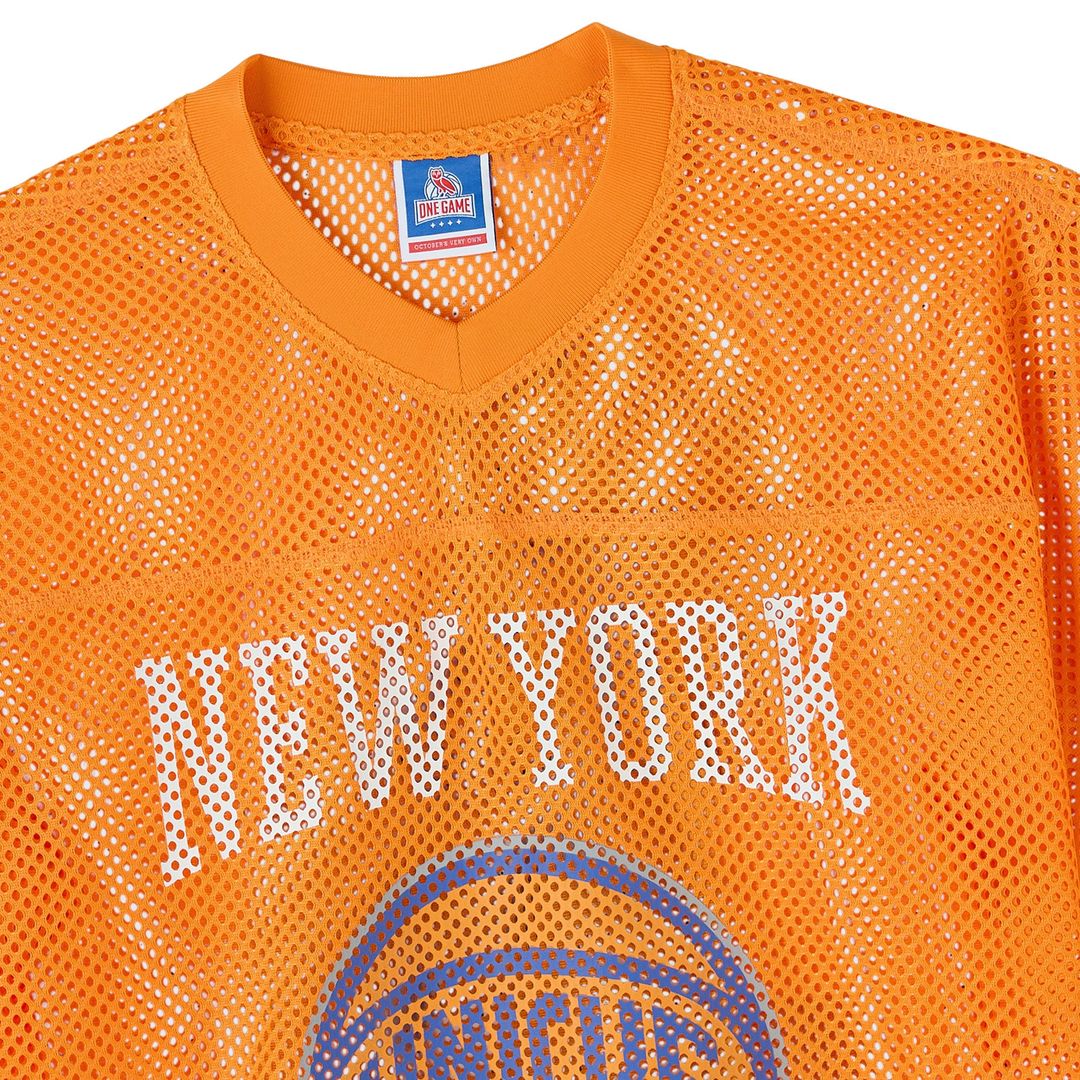 New York Knicks OVO x NBA Mesh Football Fashion Jersey product image 5