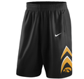 Nike NCAA Iowa Hawkeyes Black On Court Replica Basketball Shorts product image 1, provided for visual reference and product