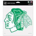 Chicago Blackhawks 8X8 Primary Logo Green Perfect Cut Decal product image 1, provided for visual reference and product