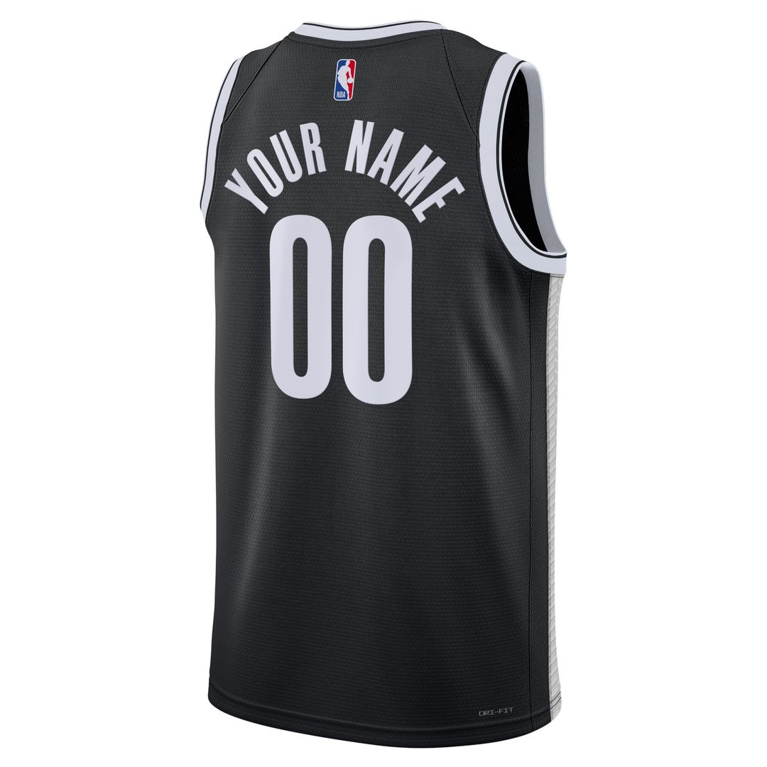 Brooklyn Nets Nike Unisex Swingman Custom Jersey White product image 9