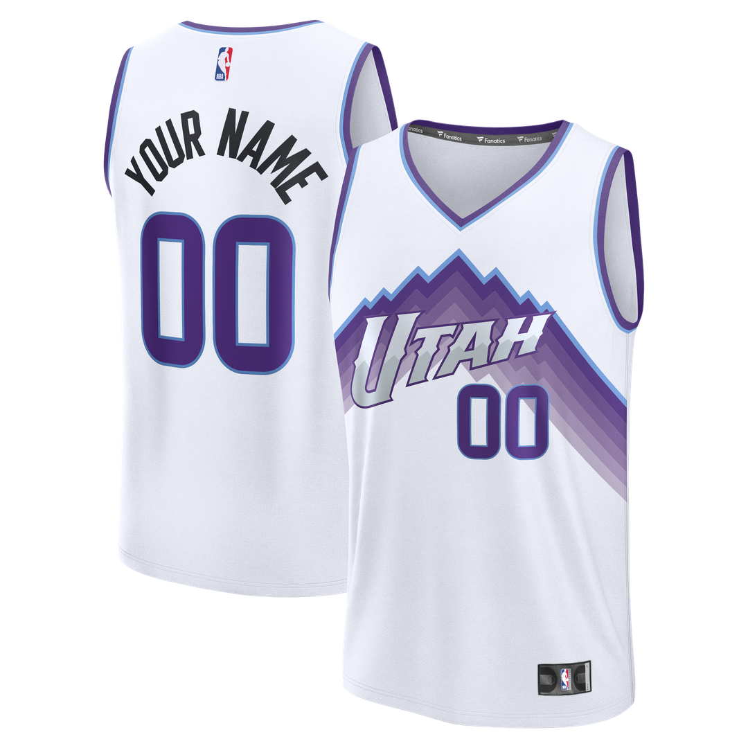 Utah Jazz Fanatics Youth Fast Break Custom Replica Jersey product image 7