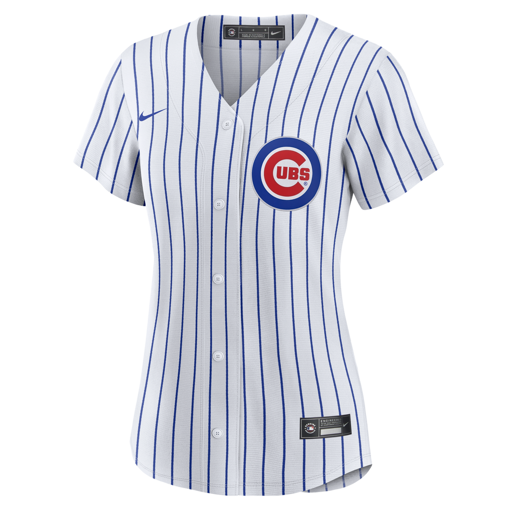 Nico Hoerner Chicago Cubs Nike White Home Replica Team Jersey for Women product image 2, provided for visual reference and