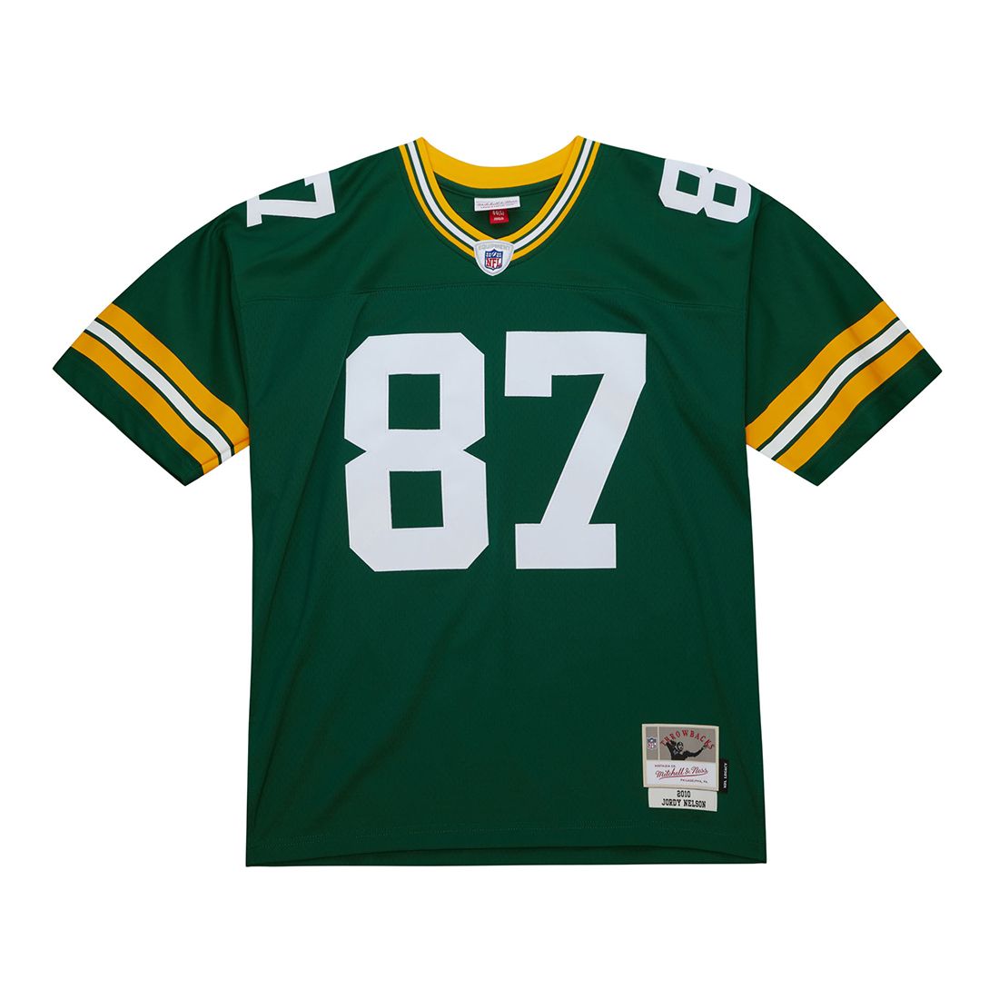 Jordy Nelson Green Bay Packers Mitchell & Ness 2010 Green Legacy Replica Jersey product image 2, provided for visual