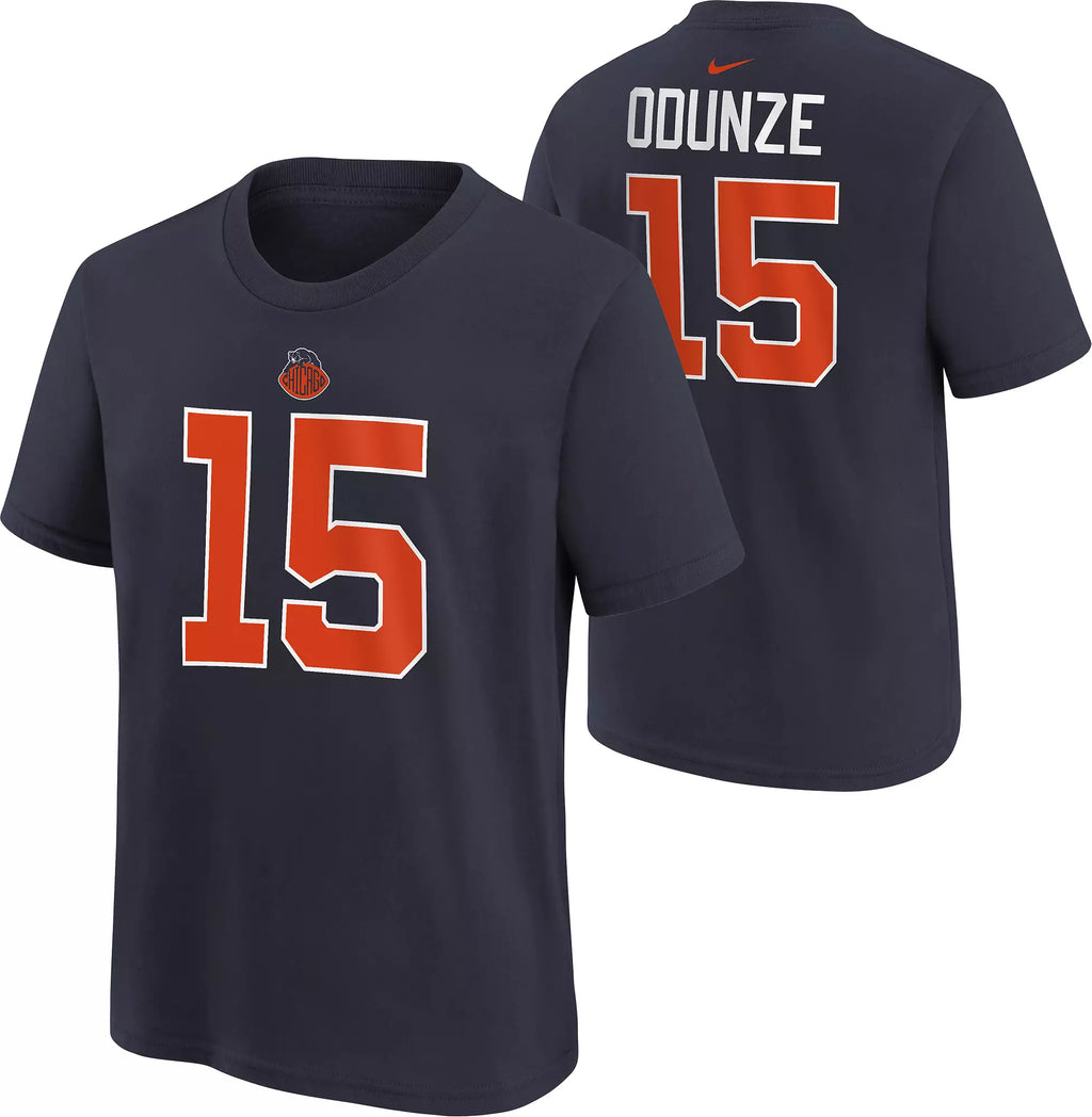Youth Nike Rome Odunze Chicago Bears 2026 Rivalries Navy Name & Number T-Shirt product image 1, provided for visual