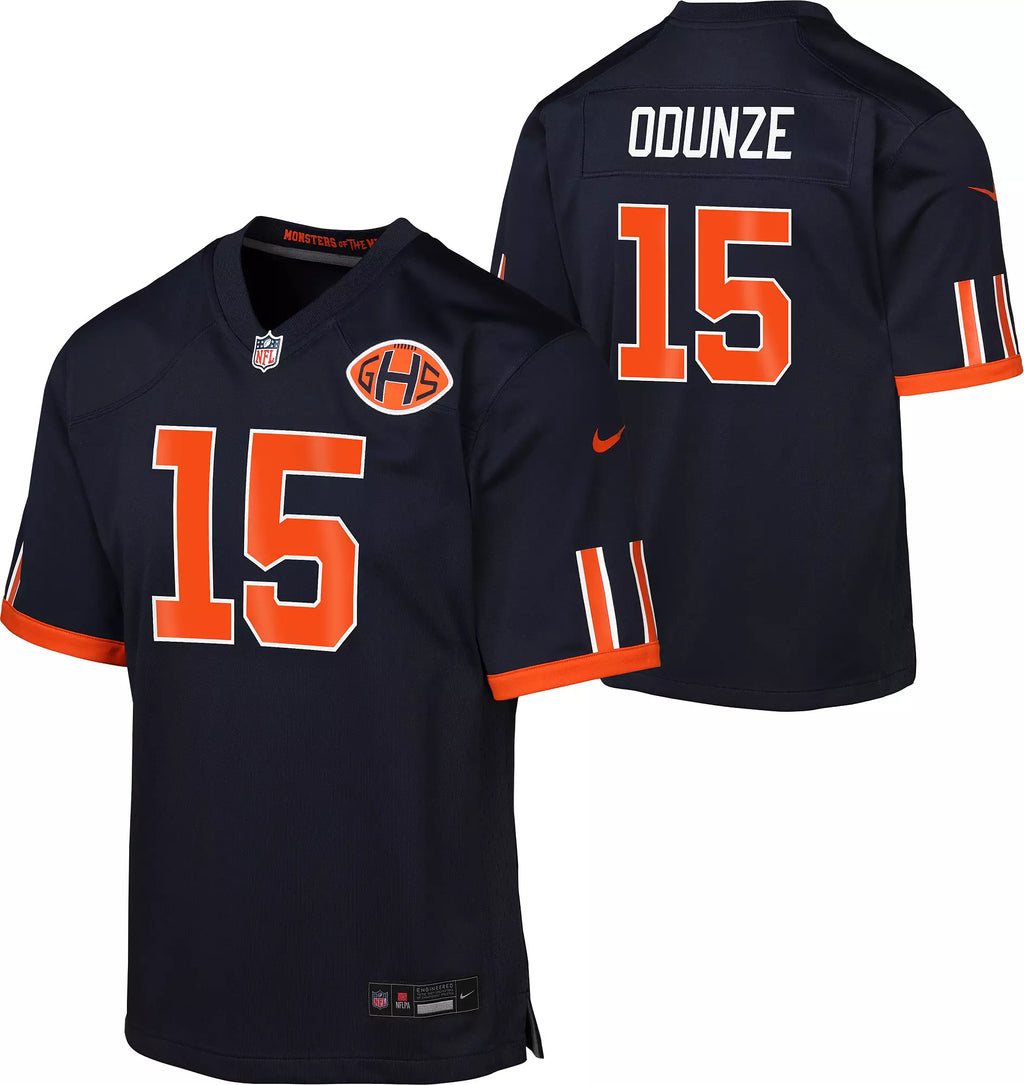 Youth Rome Odunze Chicago Bears Navy 2026 Rivalries Collection Nike Game Jersey product image 1, provided for visual