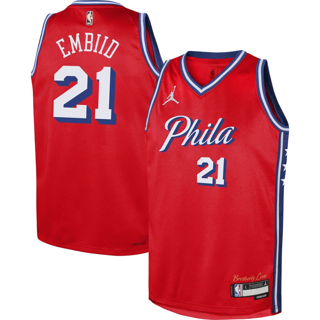 Philadelphia 76ers Joel Embiid Jordan Brand Youth Swingman product image 1