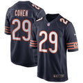 Chicago Bears Tarik Cohen Nike Navy Game Jersey for Men product image 1, provided for visual reference and product detail
