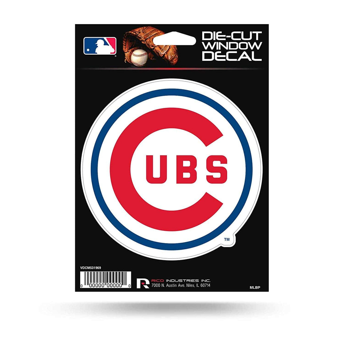 Chicago Cubs Retro 1969 Logo 5" Flat Vinyl Die Cut Decal Sticker Emblem By Rico product image 1, provided for visual