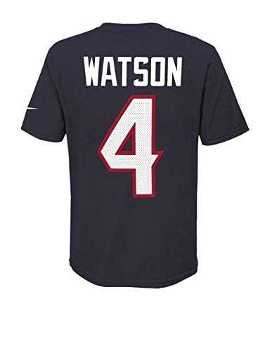 Youth Houston Texans Deshaun Watson Nike Navy Player Game Team Name & Number T-Shirt product image 3, provided for visual