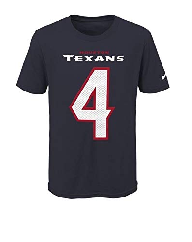 Youth Houston Texans Deshaun Watson Nike Navy Player Game Team Name & Number T-Shirt product image 2, provided for visual