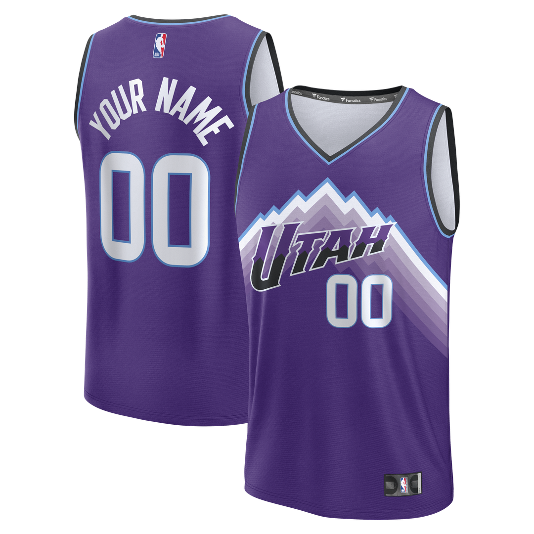Utah Jazz Fanatics Fast Break Custom Jersey - Statement product image 10
