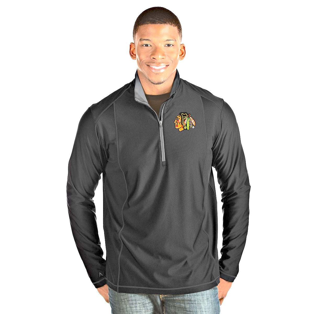 Chicago Blackhawks Tempo 1/4 Zip By Antigua for Men product image 1, provided for visual reference and product detail review