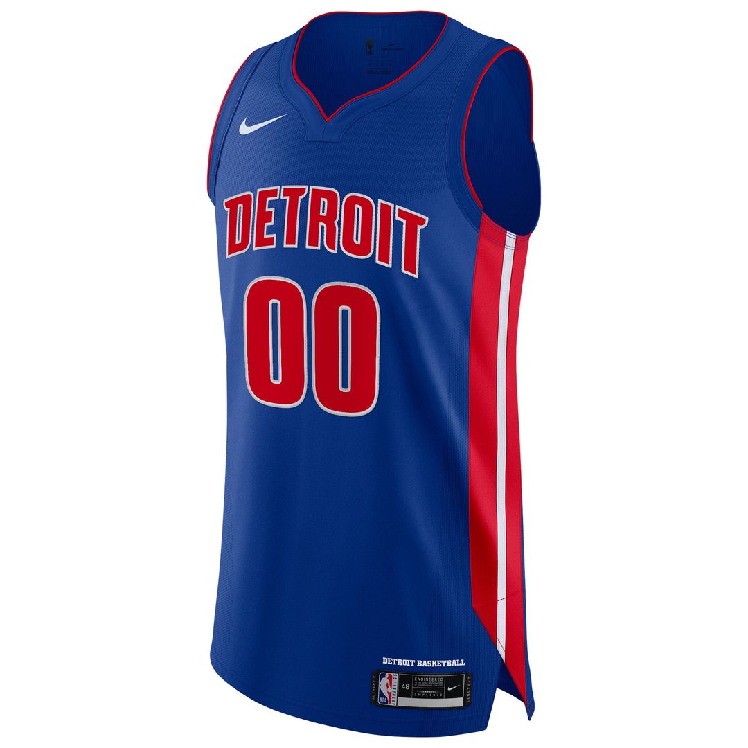 Detroit Pistons Nike Authentic Custom Jersey Blue - Icon product image 2
