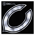 Chicago Bears Metallic 6X6 Window Sticker product image 1, provided for visual reference and product detail review