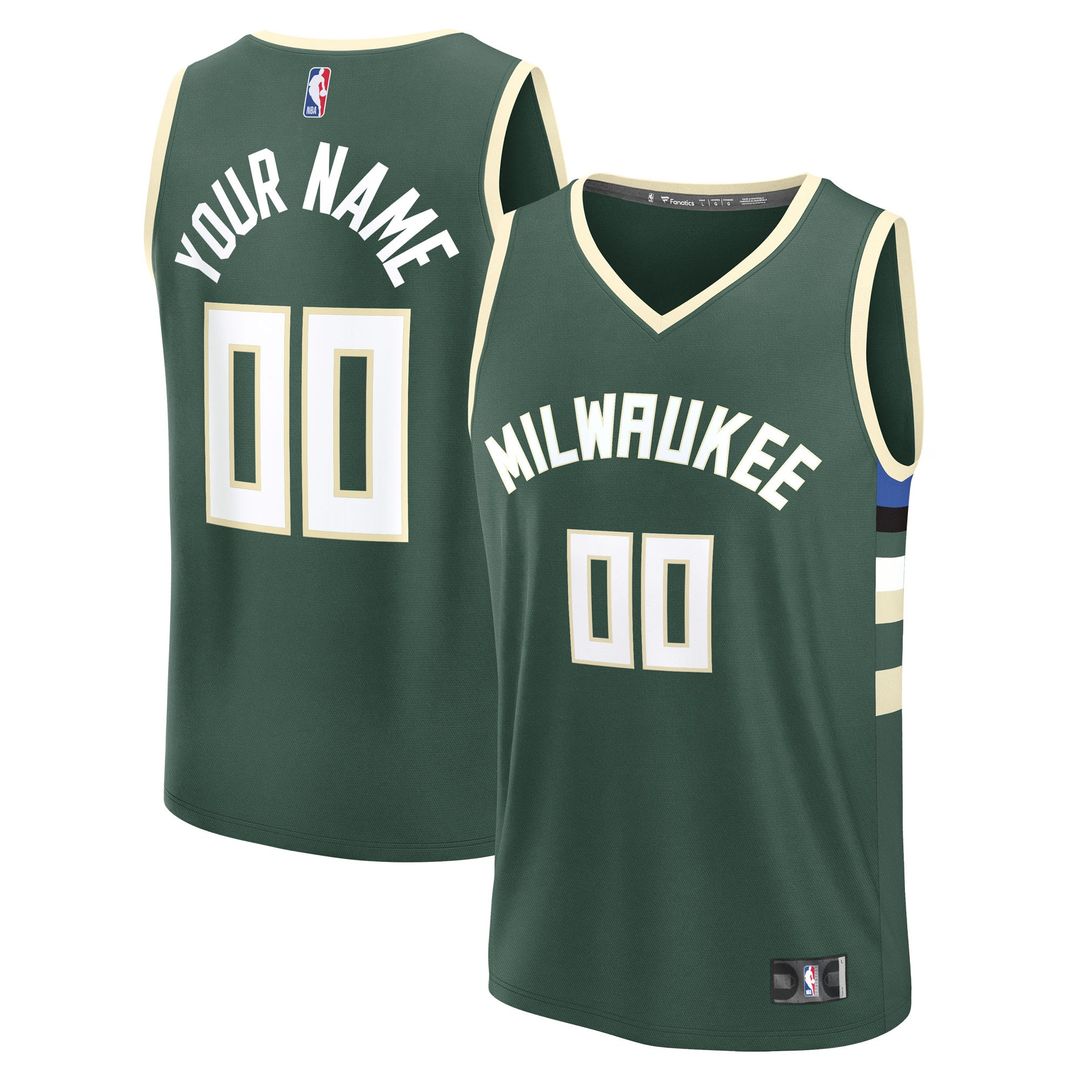 Milwaukee Bucks Fanatics Youth Fast Break Custom Replica product image 4