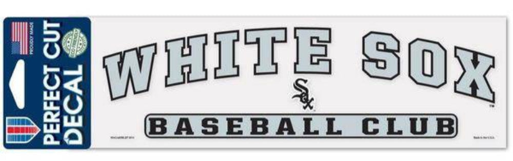 Chicago White Sox 3X10 Baseball Club Decal By Wincraft product image 1, provided for visual reference and product detail