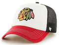 Chicago Blackhawks McKinley Closer mesh Flex Fit Hat By '47 Brand product image 1, provided for visual reference and product