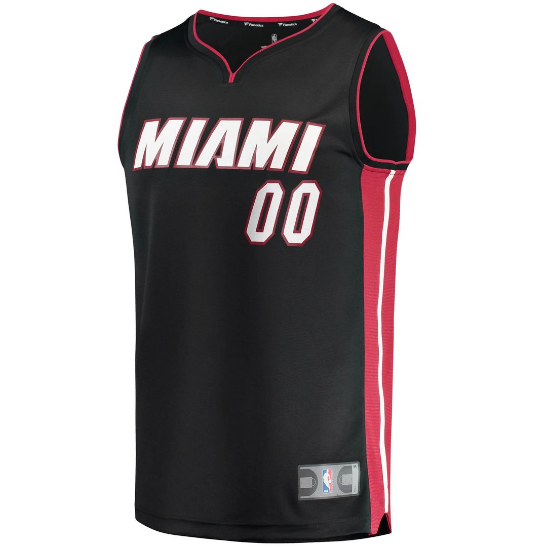 Miami Heat Fanatics Fast Break Custom Replica Jersey Black product image 2
