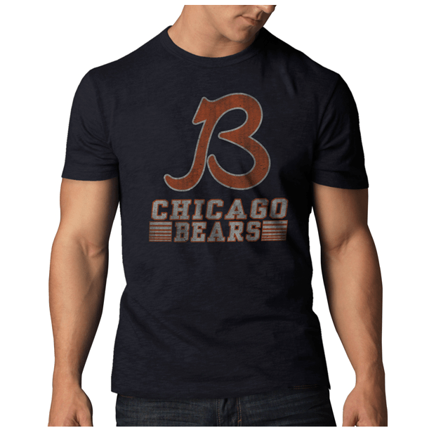 Men’s Chicago Bears “Big B” Logo Scrum T-Shirt By ’47 Brand product image 1, provided for visual reference and product