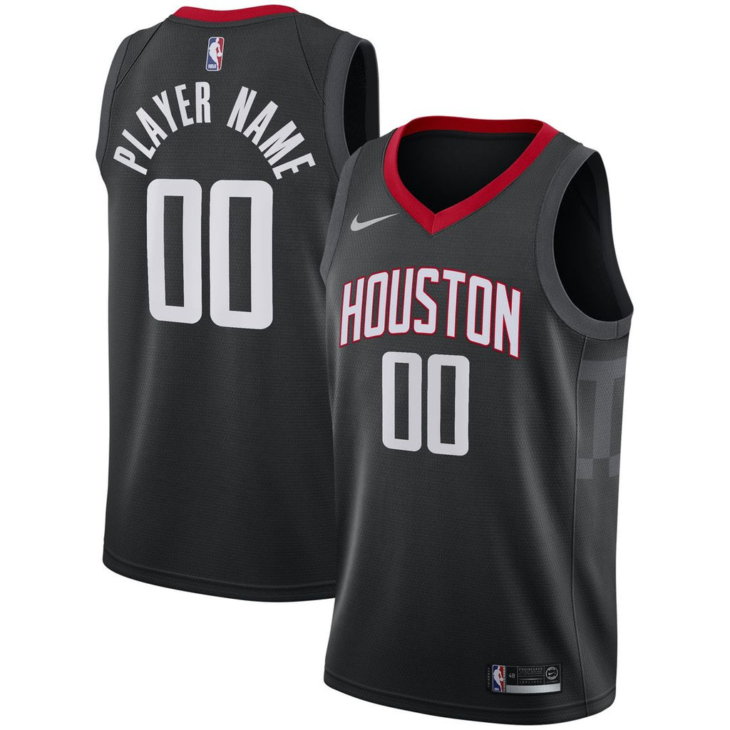 Houston Rockets Nike Swingman Custom Jersey Black product image 1