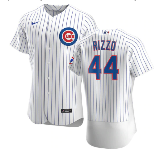 Chicago Cubs Anthony Rizzo Nike White Home Authentic Player Jersey for Men product image 1, provided for visual reference